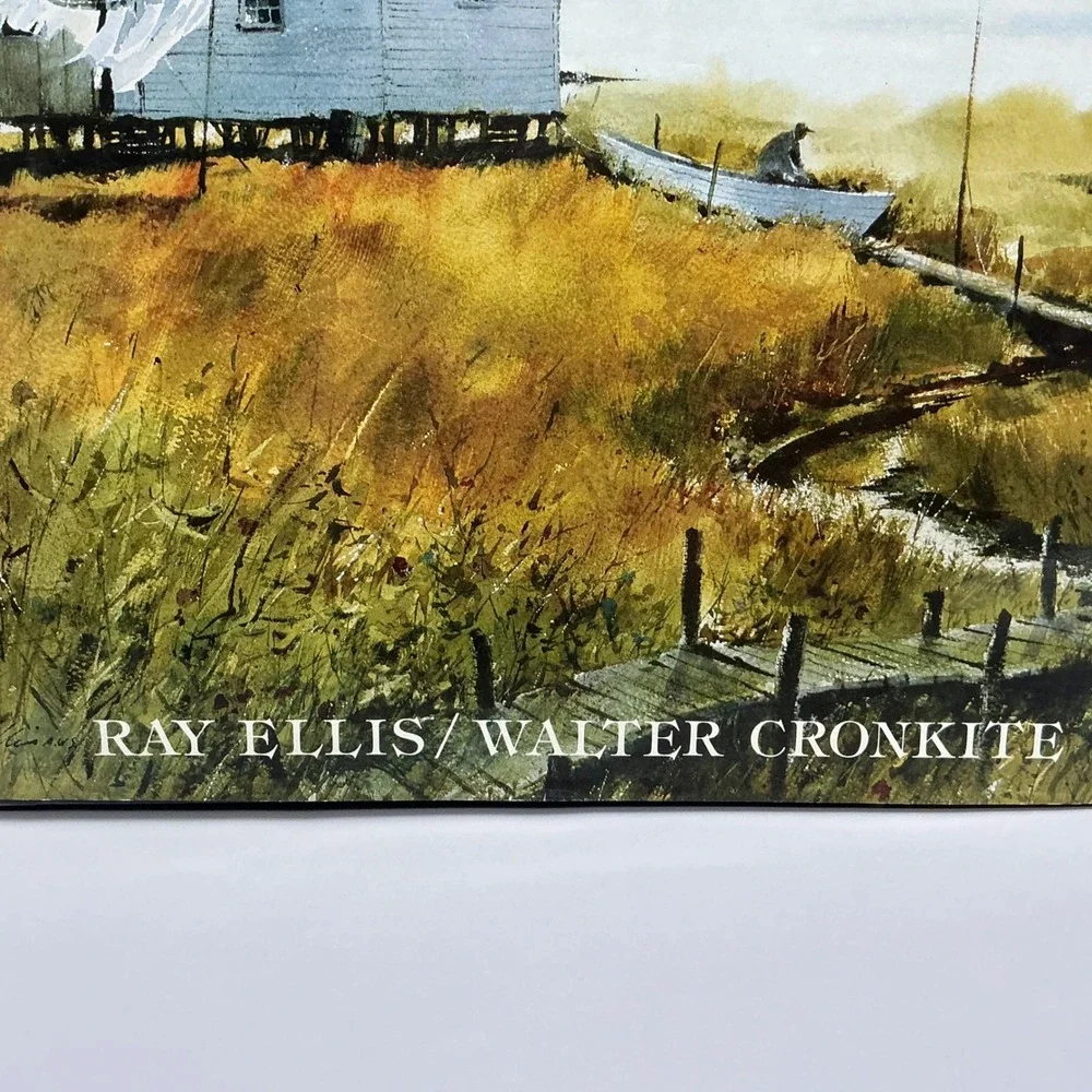 South by Southeast Ray Ellis Walter Cronkite 1983 Hardcover Art Book Dust Jacket